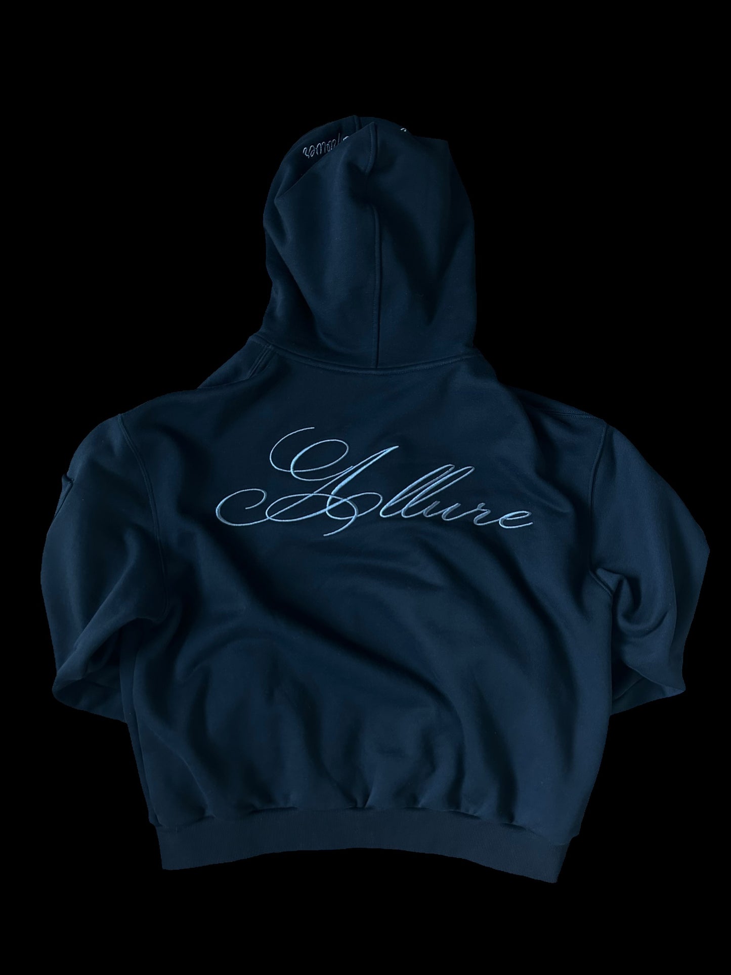 Allure Midnight Black Zip Up Hoodie